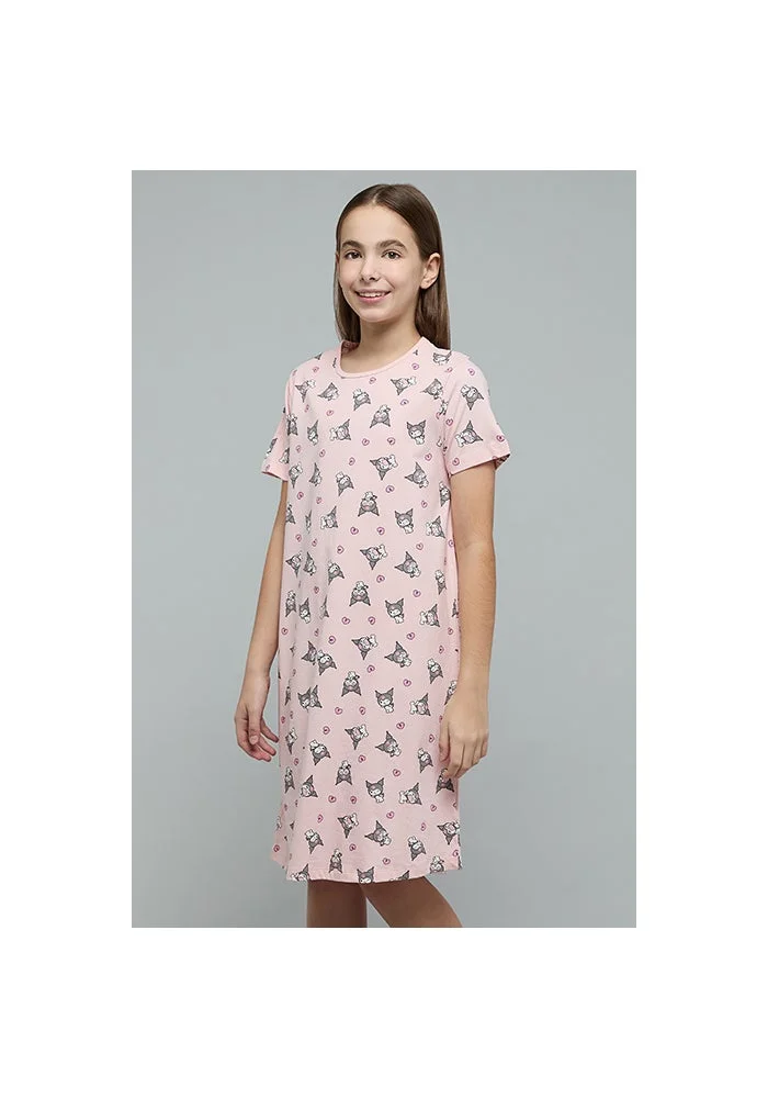 R&b 2 Pack Kuromi Print Nightdresses Set
