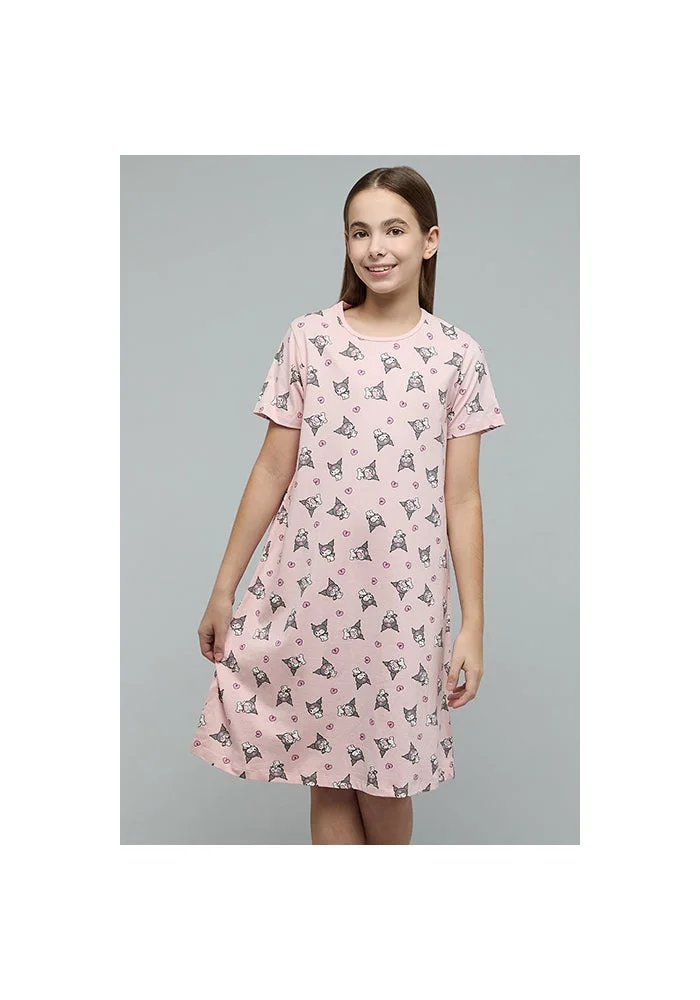R&b 2 Pack Kuromi Print Nightdresses Set
