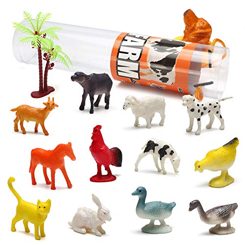 Yeonhatoys 82 Piece Animal Toy, Assorted Mini Dinosaur Insect Ocean Sea Farm Jungle Animal Dog Figure, Realistic Vinyl Plastic Zoo Play Set, Small Toys for Sensory Bin Cupcake Topper Party Favors - Image 5
