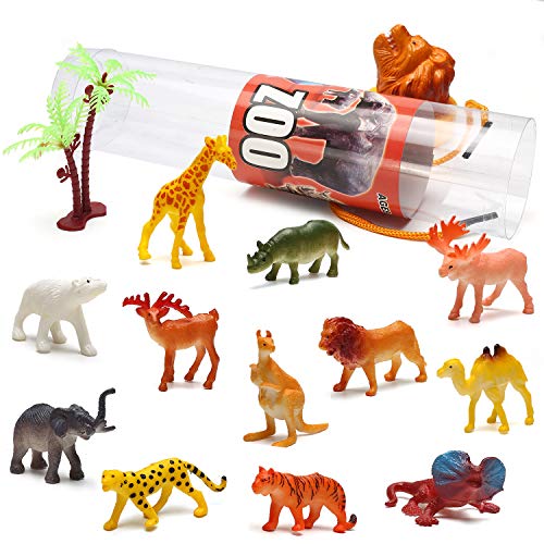 Yeonhatoys 82 Piece Animal Toy, Assorted Mini Dinosaur Insect Ocean Sea Farm Jungle Animal Dog Figure, Realistic Vinyl Plastic Zoo Play Set, Small Toys for Sensory Bin Cupcake Topper Party Favors - Image 4