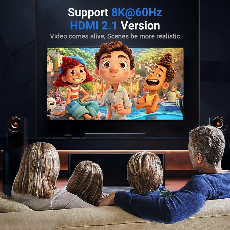 محول HDMI 2.0 بدقة 4K، محول HDMI ثنائي الاتجاه 2 مدخل و 1 مخرج، يدعم 4K@60Hz و 2K@120Hz لأجهزة PS5 وHDTV وXbox وFire Stick (4K60Hz) - Image 4