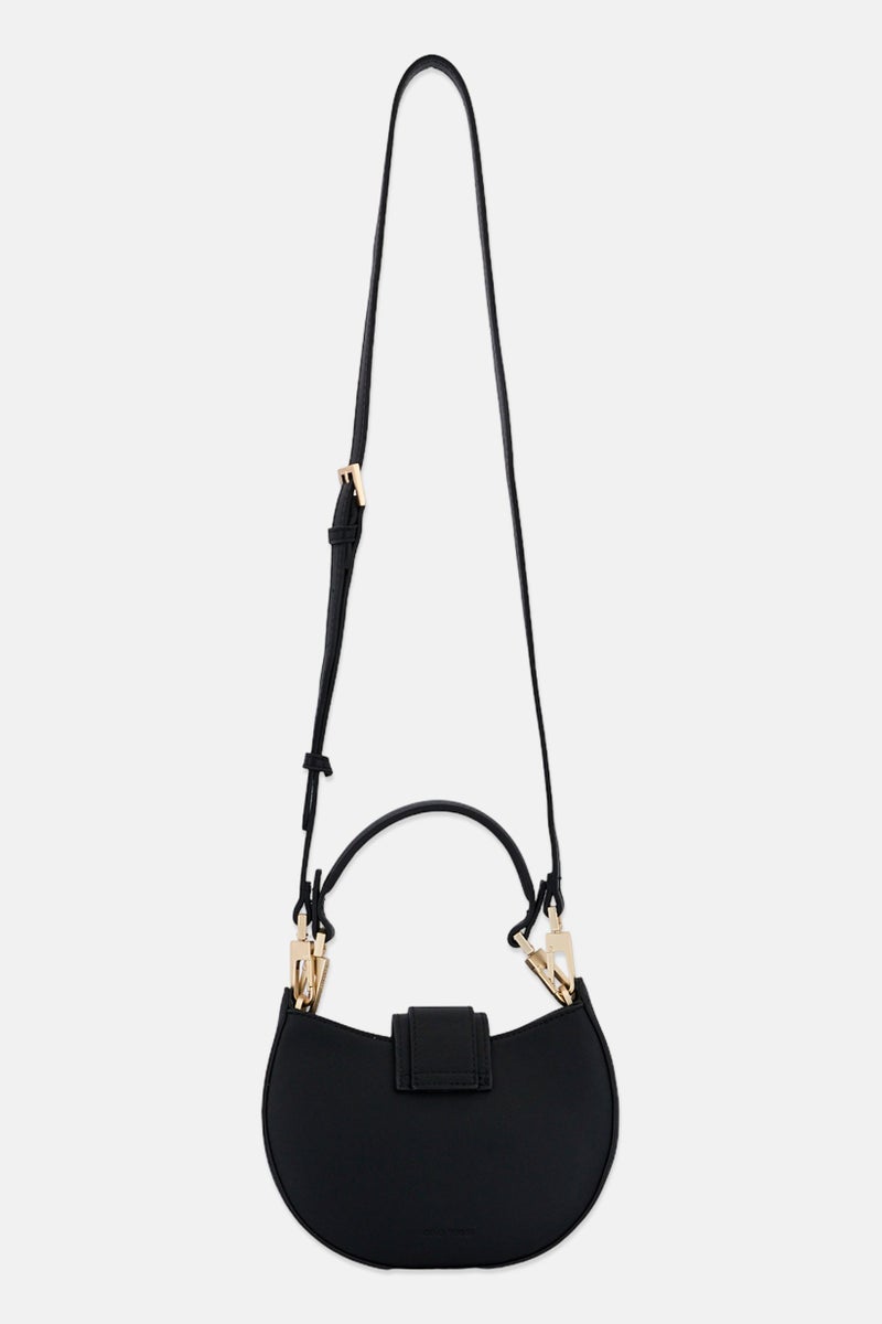 Gino Rossi Women Brand Logo Cross Body Bag, Black - Image 3