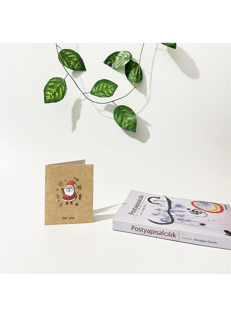 Tabby Design - Christmas Santa Claus Illustration 3D Greeting / Gift Card - Image 1