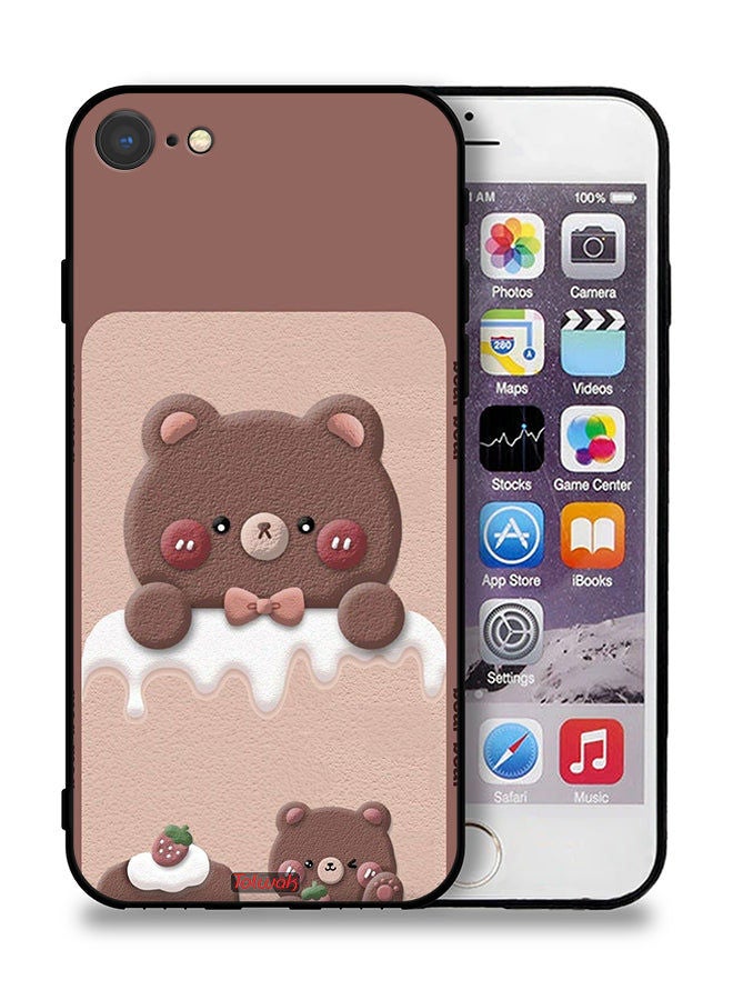 Tolwak Apple iPhone 8 Protective Case Bear Strawberry - Image 1