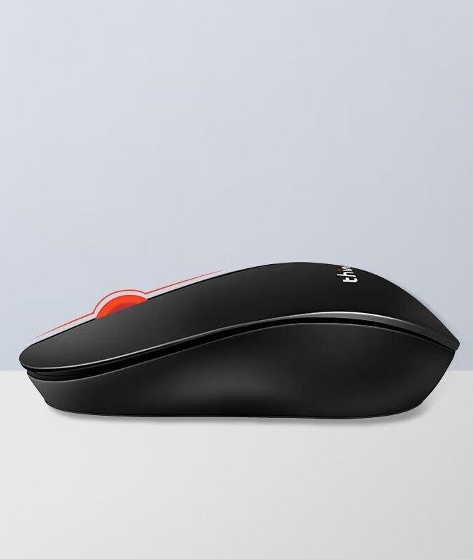 لينوفو ThinkPlus M80 Wireless Mouse, 1600 DPI, 2.4GHz, 10m Range, Black black - Image 3