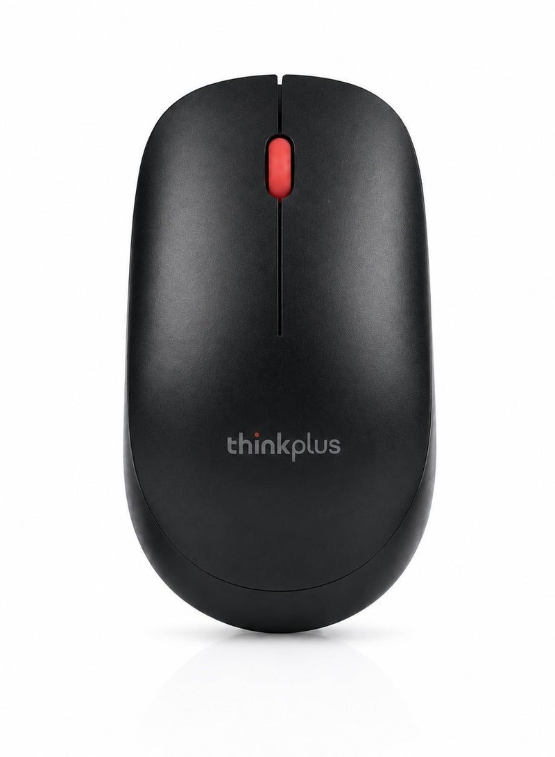 لينوفو ThinkPlus M80 Wireless Mouse, 1600 DPI, 2.4GHz, 10m Range, Black black - Image 1