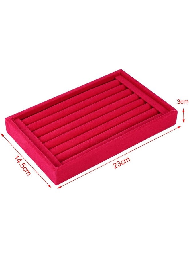 klarako Fashion Ring Display Box, Jewelry Display Tray Organizer Earring Holder Case Box Showcase for 7 Slots Can Hold 50-70 Rings(3#)  - Image 4