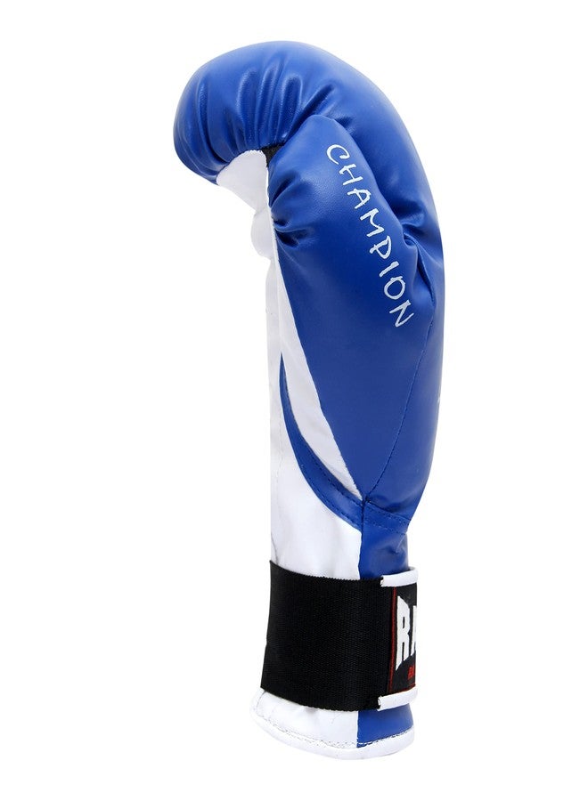 RAKSO Fight Gloves- Blue Top Grade Genuine Buffalo PVC Boxing Gloves with Molded Padding & Velcro Strap Gloves for Men & Women (4 OZ, Red) (16 OZ) - Image 4