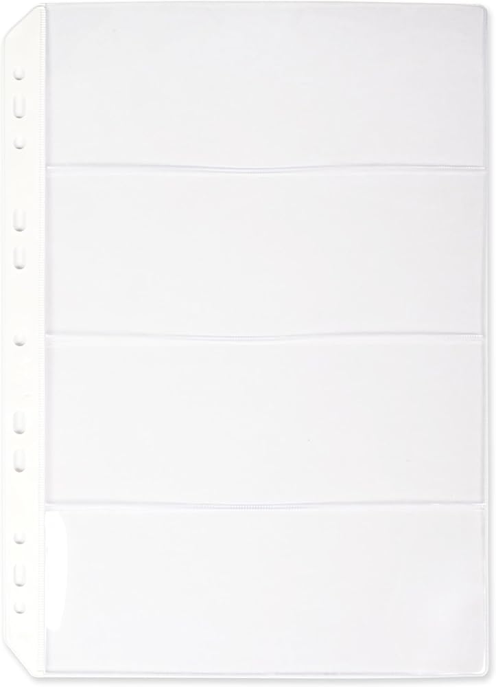 FIS® Currency Album, Bonded Leather Materials, Size 260x315mm, 3[D] Ring Type Binder with 6 Clear PVC Currency Pocket Per Page, Pack in Gift Box, Blue Color-FSHOCABLBL - Image 4