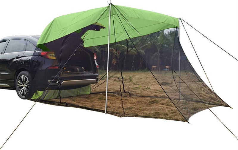 LRFVADW Tent Tour Car Rear Tent Extension Sunshade Vehicle Trunk Side Awning Off-road Outdoor Canopy Camping(Green) - Image 1