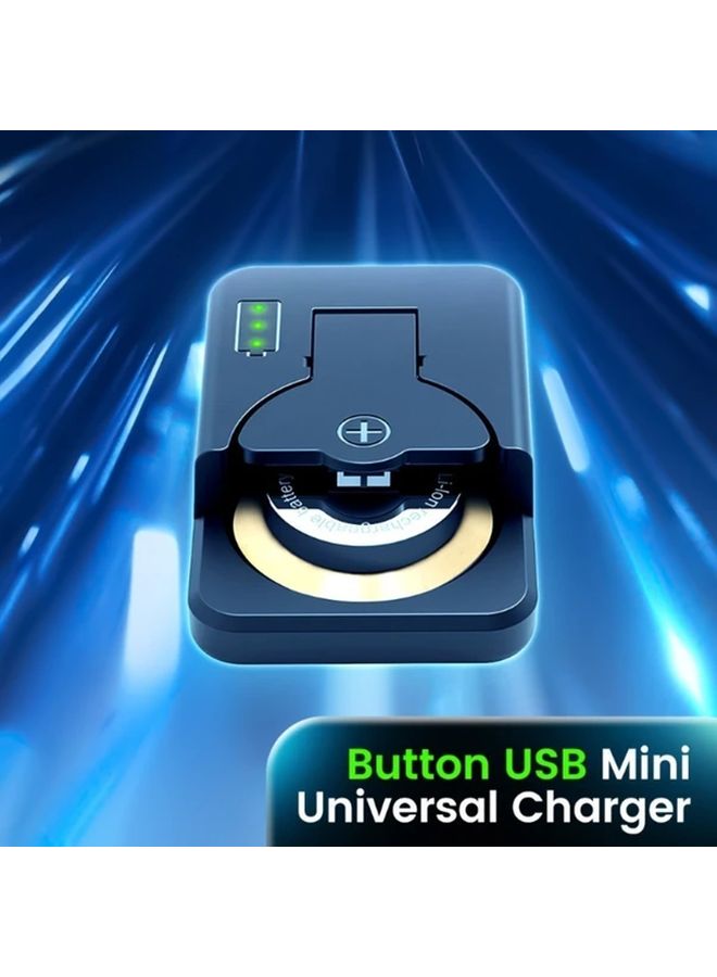 Black Universal USB Mini Battery Charger with Smart IC Control Overcharge Protection - Image 2
