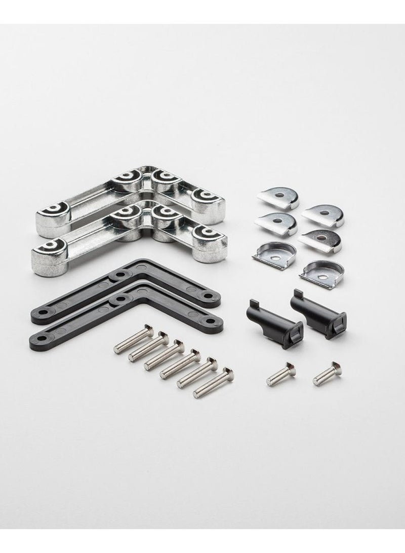 Drop-down door assembla kit with 2 metal brackets for USM Haller