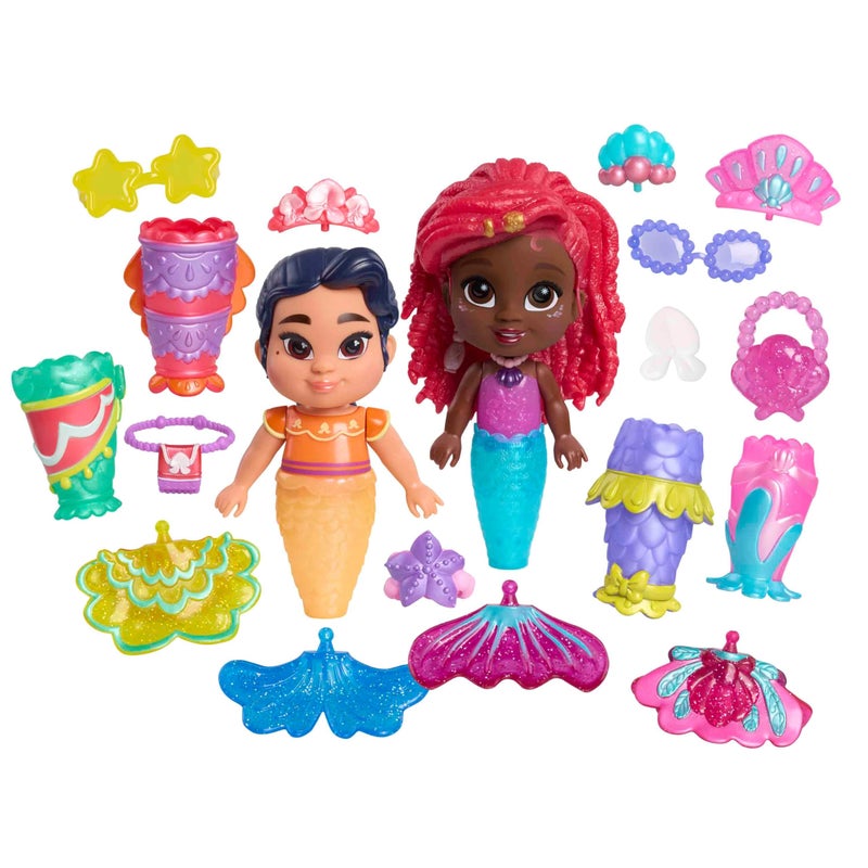 Just Play Disney Junior Ariel Pop Tails Deluxe 75inch Doll and Accessories Set 19pieces Kids Toys for Ages 3 Up by Just Play - Image 3