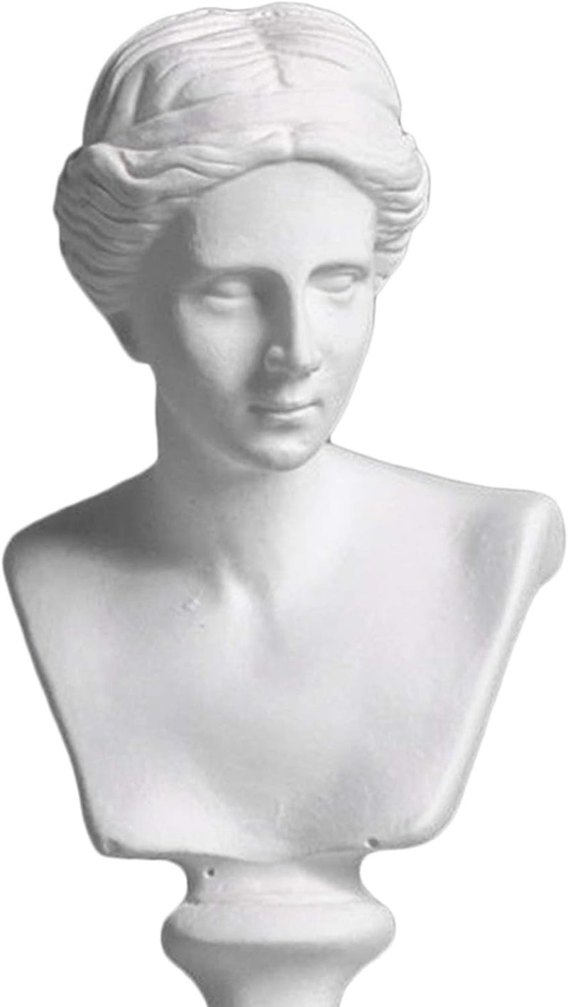klarakoBust Statue Sculpture,Classic Greek Figure Head Statue Art Craft Resin Figurine Head Sculptures Decoration Sketch Ornament Small klarakoVenus - Image 4