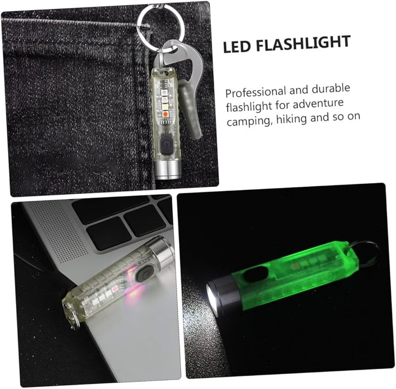 USB Rechargeable Mini LED Keychain Flashlight Compact Portable Light For Outdoor Emergency - Image 4