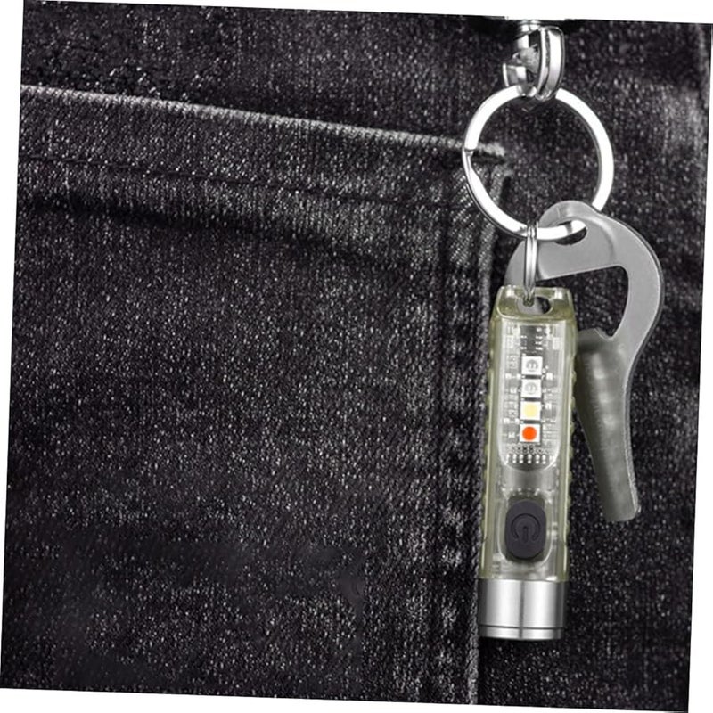 USB Rechargeable Mini LED Keychain Flashlight Compact Portable Light For Outdoor Emergency - Image 3