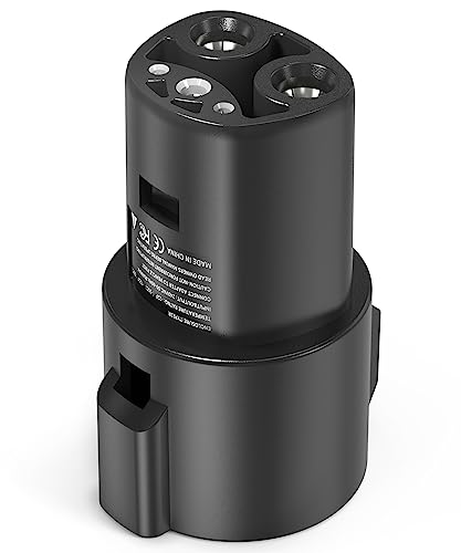 SEGUMA J1772 to Tesla Charger Adapter, Up to 80Amp 240v AC, Mobile EV Adapter for Tesla Model 3/Y/X/S with Fast Charging, Compatible with EVSE Charger, SAE J1772 Charging Adaptor for Tesla Cars Only - Image 1