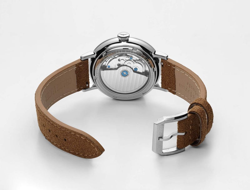 FEICE Bauhaus Watch Men's Automatic Watch Mechanical Watches Analog Leather Strap Casual Dress Watches for Men with Domed Mirror - FM202 (Brown) - Image 2