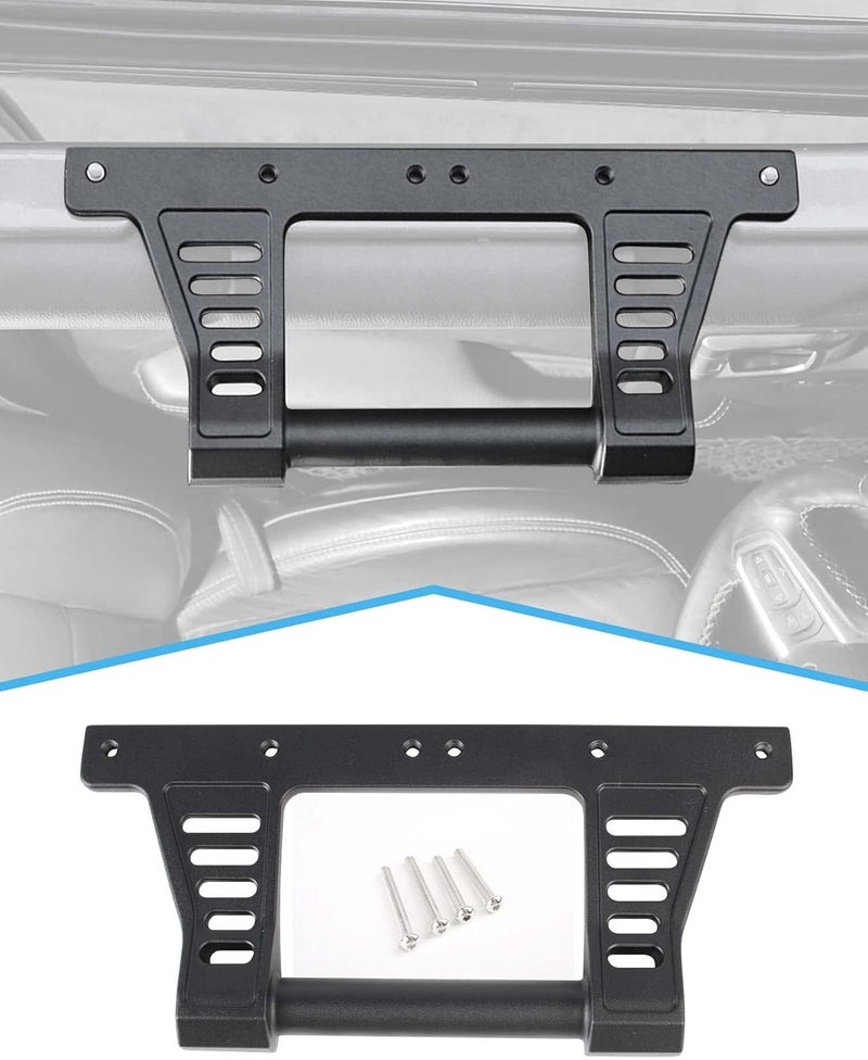 JeCar Aluminum Alloy Grab Handle for Jeep Wrangler JL & Gladiator JT (2018-2023) - Black - Image 1
