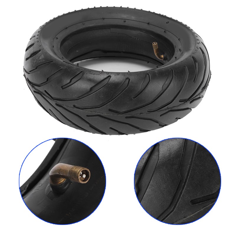 Motorcycle Front Tire: 47cc 49cc Abrasion Resistant Quality Rubber - Direct Replacement Inner Tube Replace for Mini Pocket Bike, Mini Dirt Bike, Electric Scooter, E-bike - Image 1