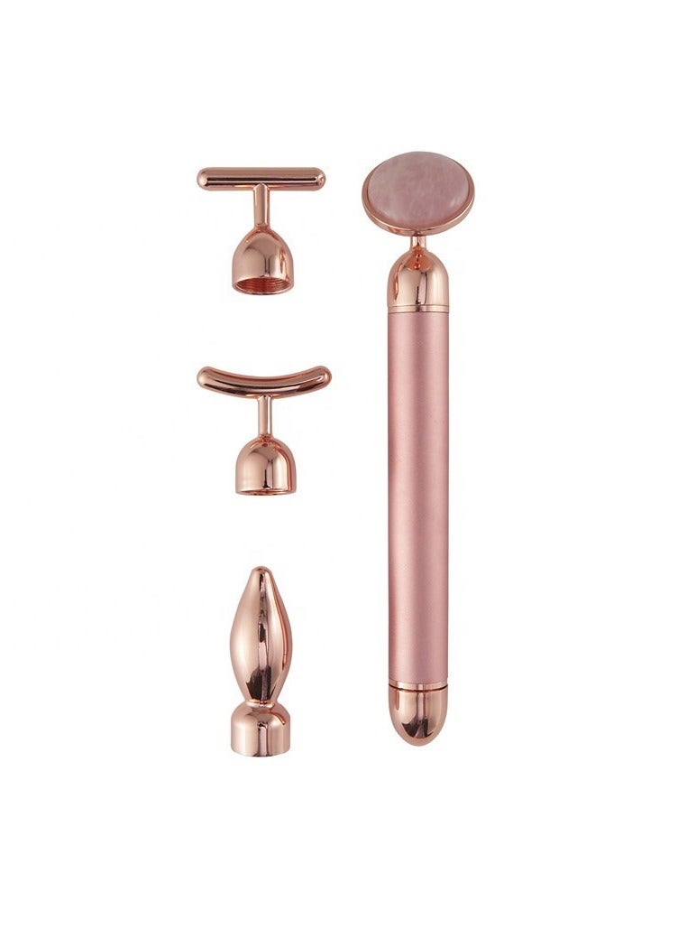 Y&D 4-In-1 Golden Beauty Electric Face-Lifting And Facial Massager Kit  - Image 1