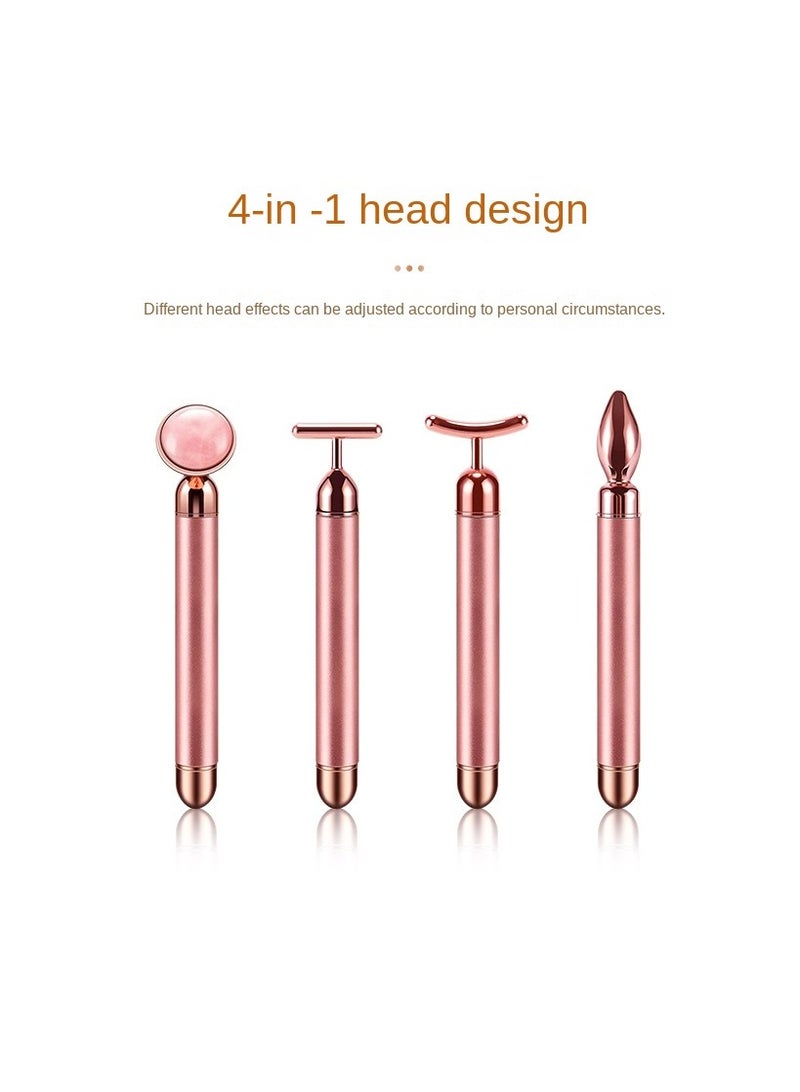 Y&D 4-In-1 Golden Beauty Electric Face-Lifting And Facial Massager Kit  - Image 2
