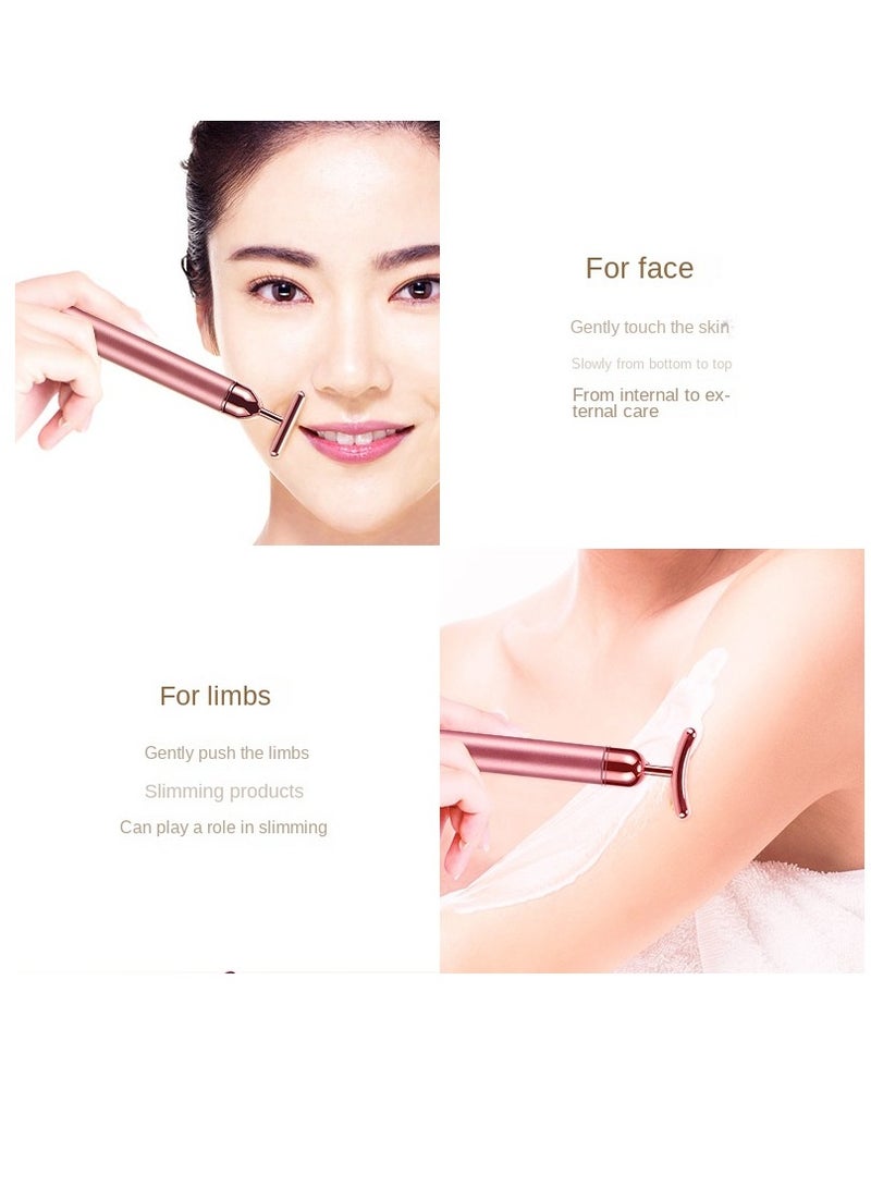 Y&D 4-In-1 Golden Beauty Electric Face-Lifting And Facial Massager Kit  - Image 5