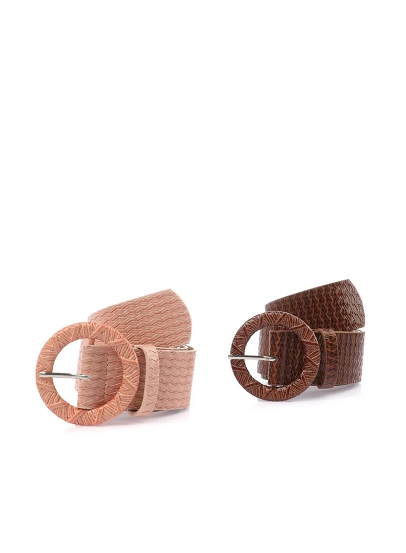 trendyol 2-Pack Allocated Hole Belts