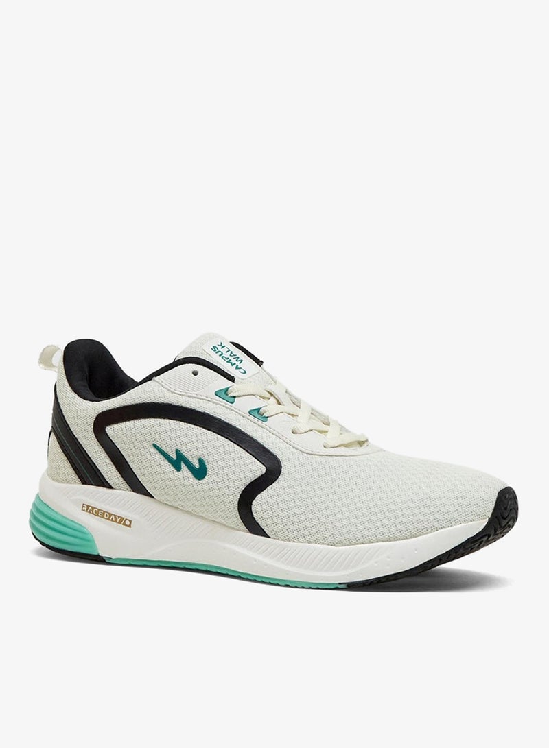 CAMPUS Men's White Low-Top Sneakers - Lightweight Shoes with Comfortable White Sole - Image 2