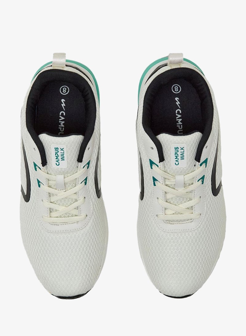 CAMPUS Men's White Low-Top Sneakers - Lightweight Shoes with Comfortable White Sole - Image 3