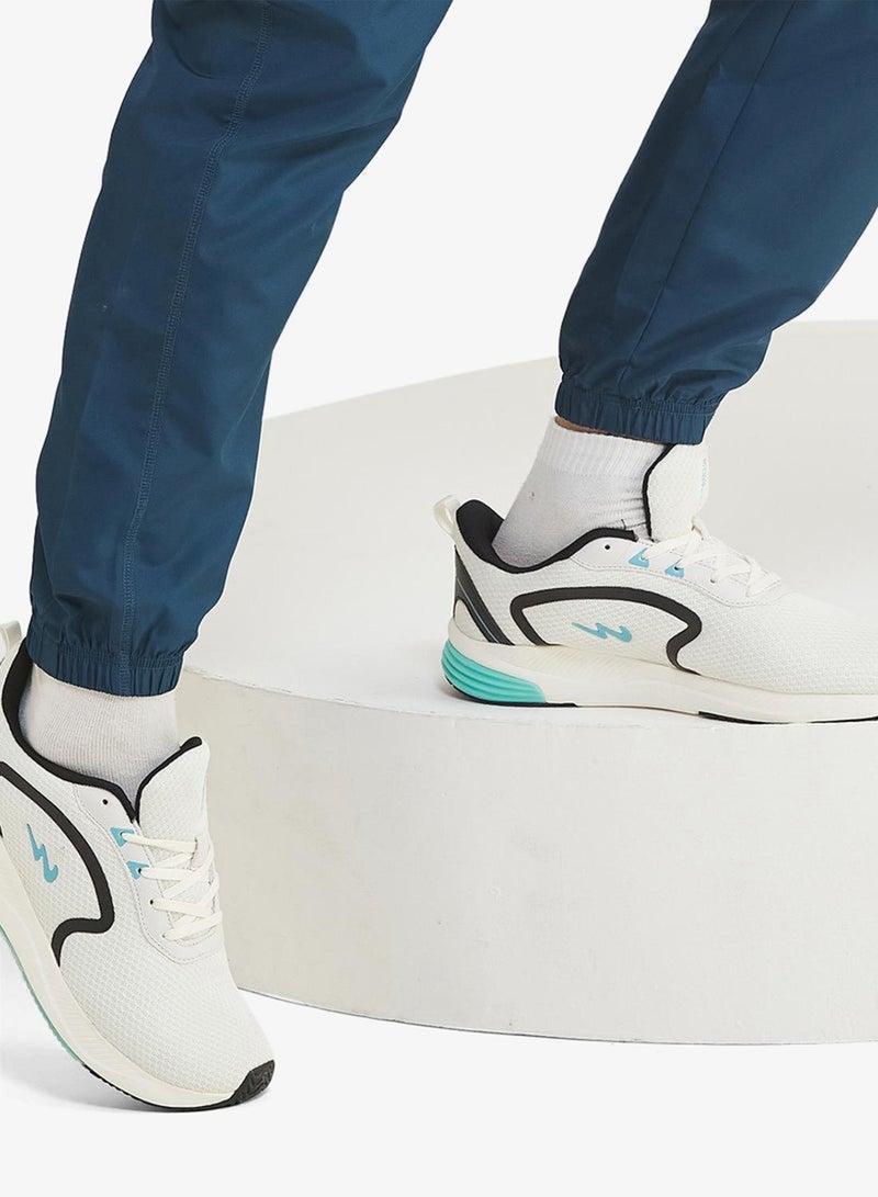 CAMPUS Men's White Low-Top Sneakers - Lightweight Shoes with Comfortable White Sole - Image 1