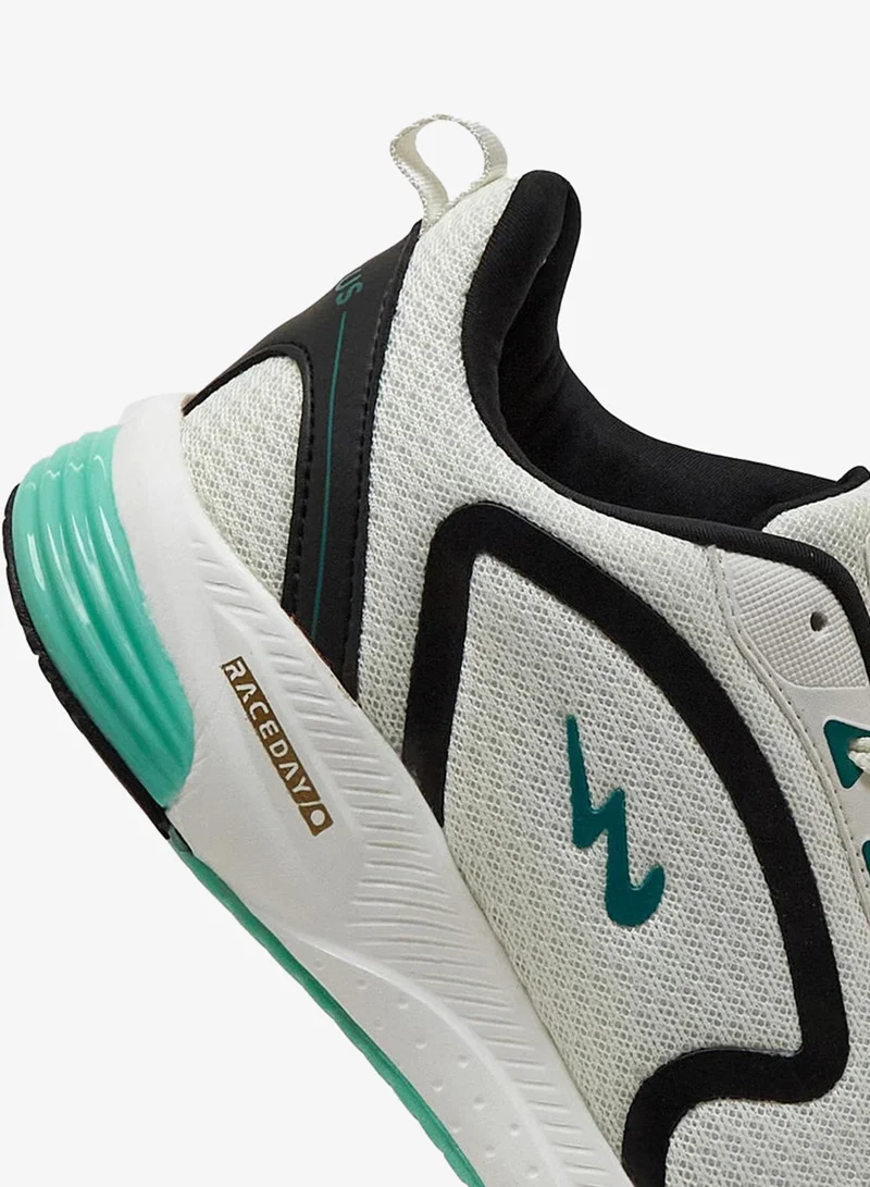 CAMPUS Wht/S.Grn Campus Men's Breathable Mesh Sneakers – Lightweight, Cushioned Sole – White/Green for Men | Best Price UAE