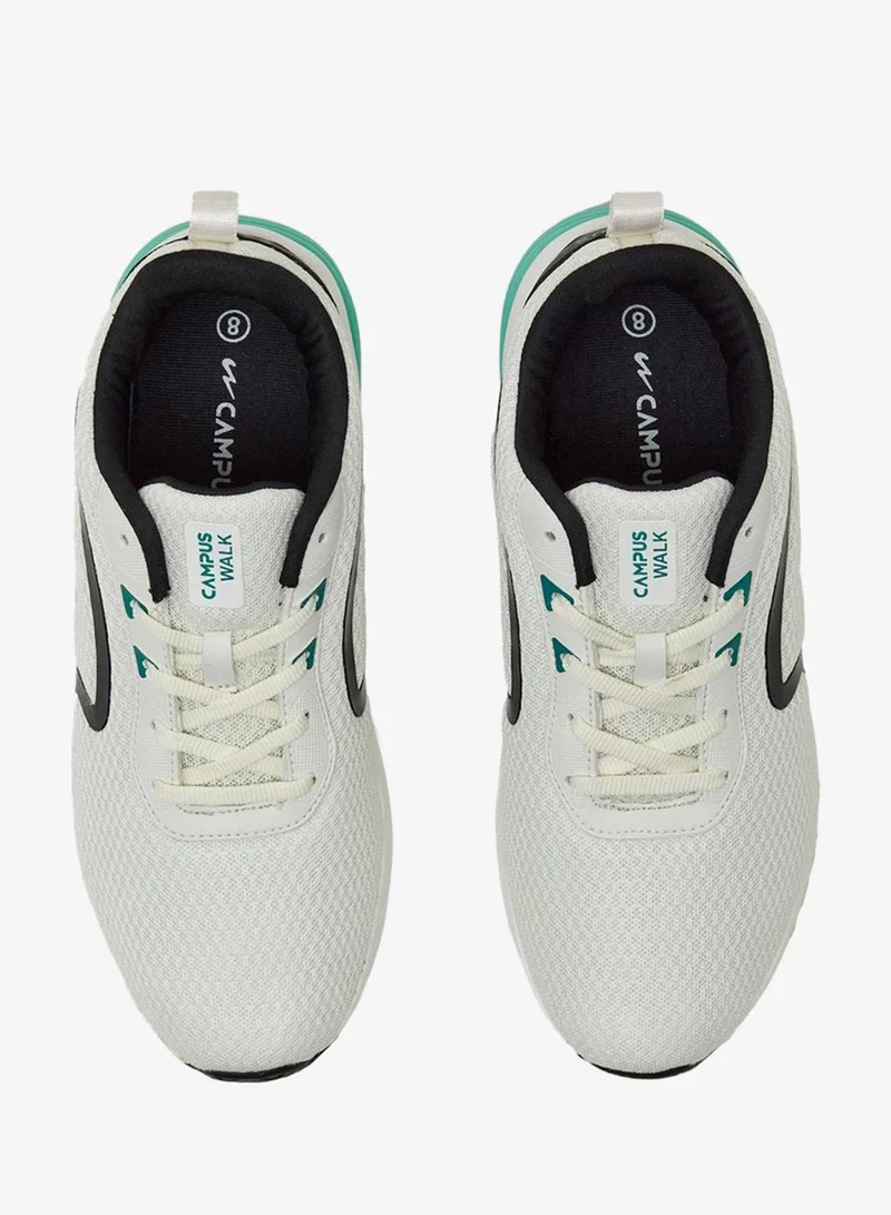 CAMPUS Wht/S.Grn Campus Men's Breathable Mesh Sneakers – Lightweight, Cushioned Sole – White/Green for Men | Best Price UAE