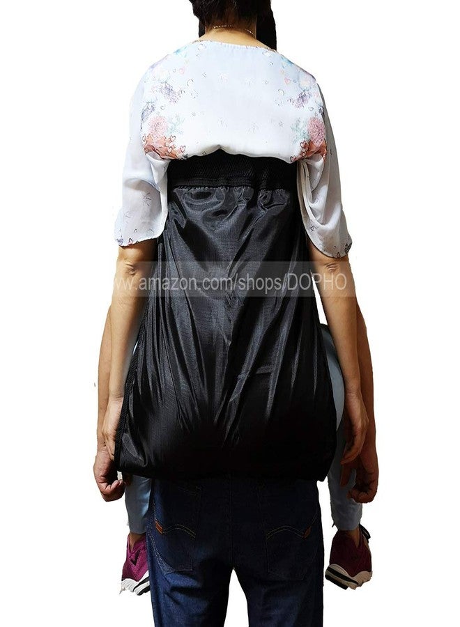 DOPHO Double Layer Patient Lift Sling Carrier One-Person Transferring Belt for Carrying Up and Down Stairs to Bed,Wheelchair,Chair,Car,Vehicle for Elderly,Handicapped,Disabled,Bedridden (Black, Large) - Image 4