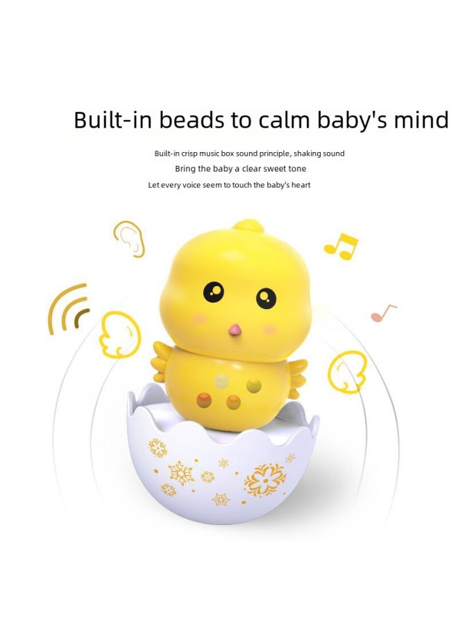 Dream High Shake Tone Same Desktop Decompression Tumbler Children's Early Education Educational Toy Baby Penguin Cute Rabbit Chick Rattle - Image 3