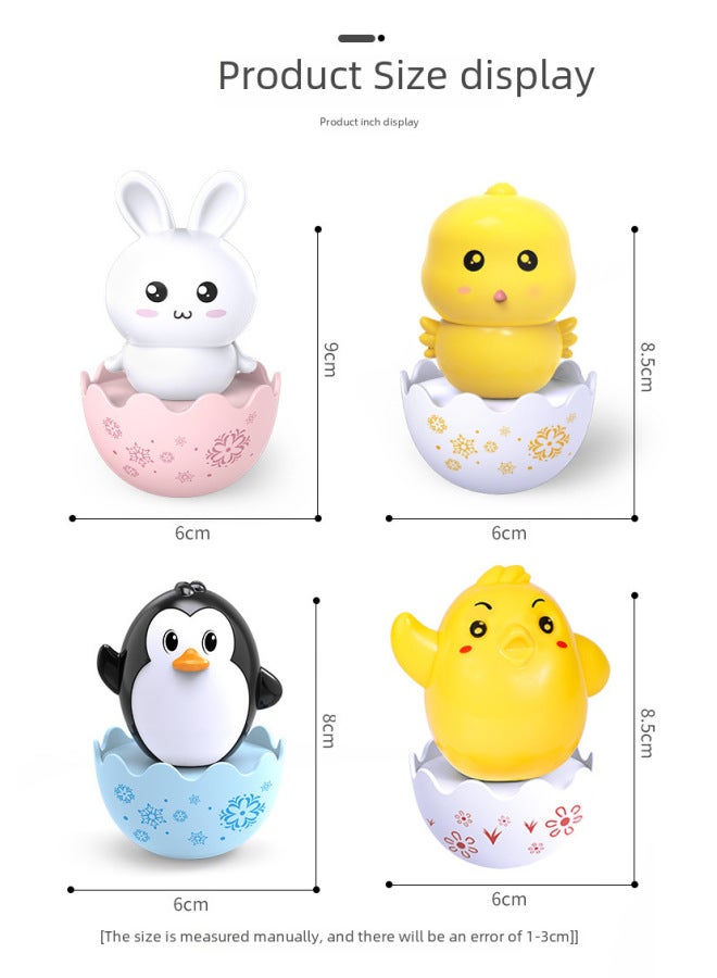 Dream High Shake Tone Same Desktop Decompression Tumbler Children's Early Education Educational Toy Baby Penguin Cute Rabbit Chick Rattle - Image 4