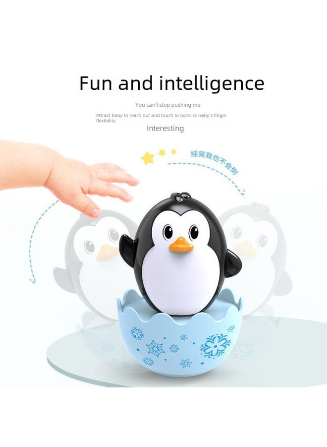 Dream High Shake Tone Same Desktop Decompression Tumbler Children's Early Education Educational Toy Baby Penguin Cute Rabbit Chick Rattle - Image 2