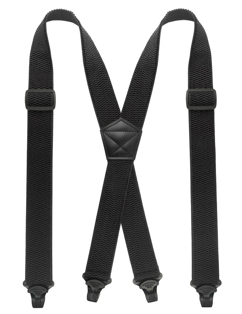 JEMYGINS Hidden Black Suspenders for Men Under Clothes - Free Yourself from Troublesome Waistbands(1.48" Wide) - Image 1