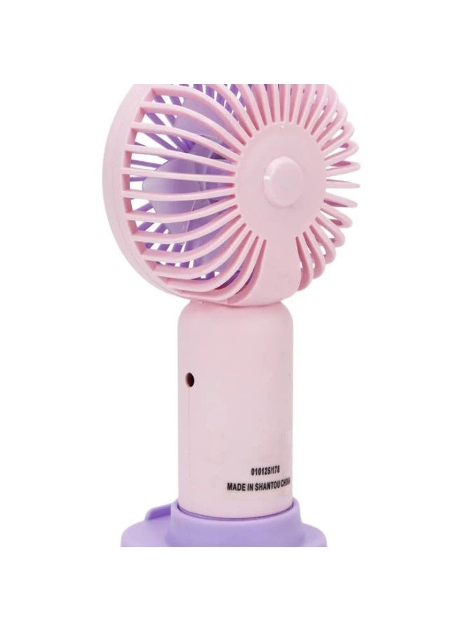 NEXORA SR Handheld Fan, Mini Table Fan, Portable Rechargeable Battery USB Personal Hand Fan, with Stand/Holder for Car Outdoor Camping Office Home Travel - Image 1
