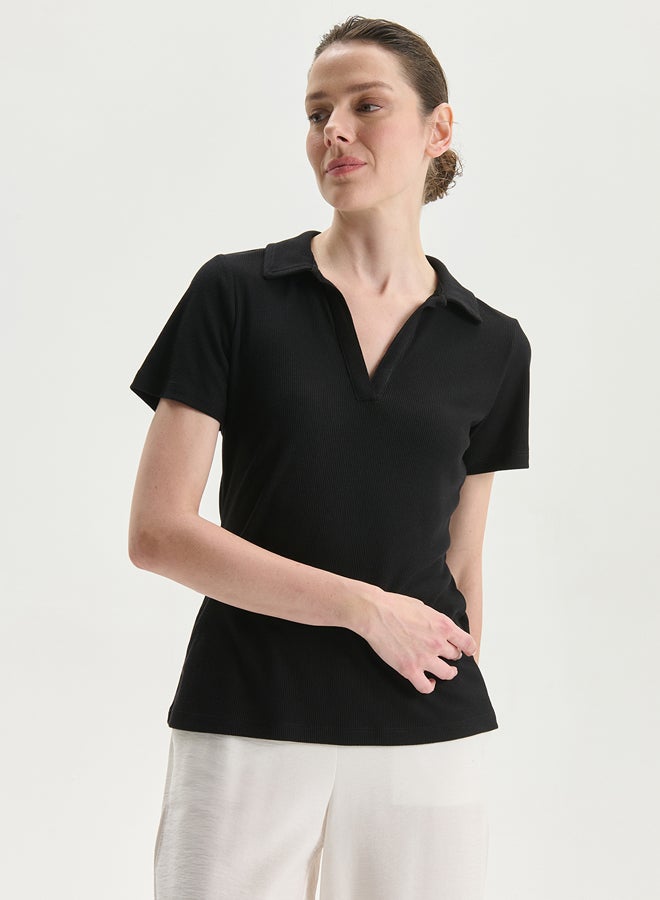 LC WAIKIKI Polo Neck Plain Women's Body - Image 1