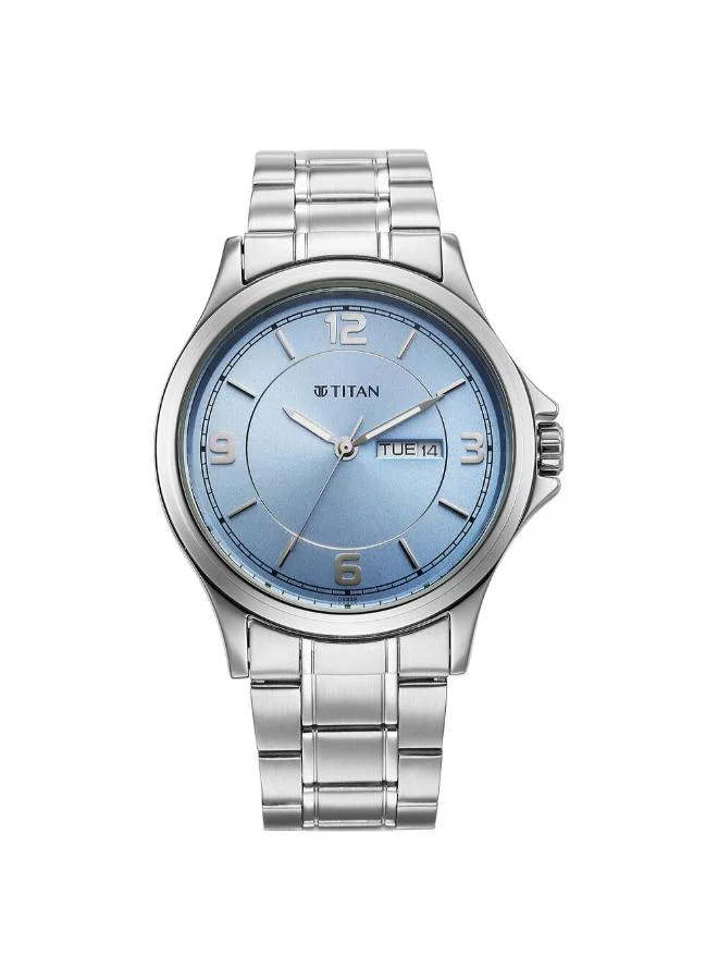 تيتان Men's Stainless Steel Analog Watch 1870SM07 - 44 mm