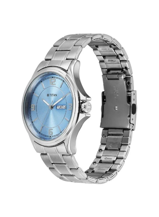 تيتان Men's Stainless Steel Analog Watch 1870SM07 - 44 mm