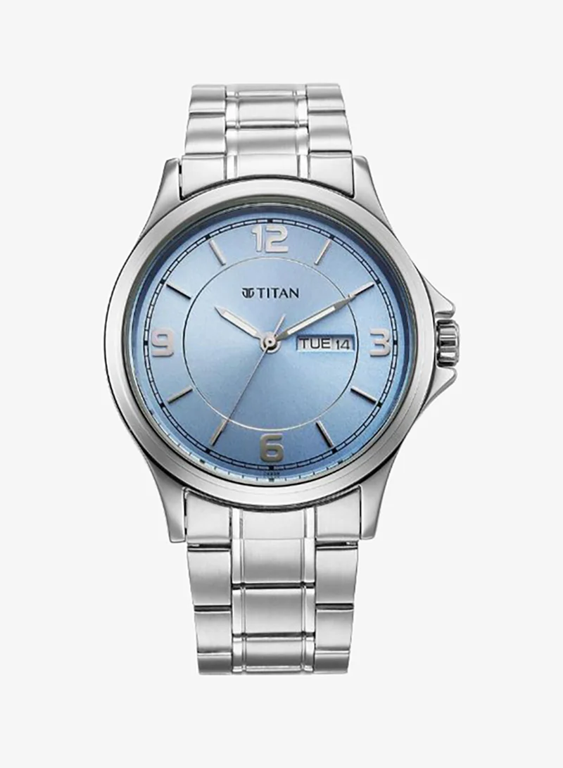 تيتان Men's Stainless Steel Analog Watch 1870SM07 - 44 mm