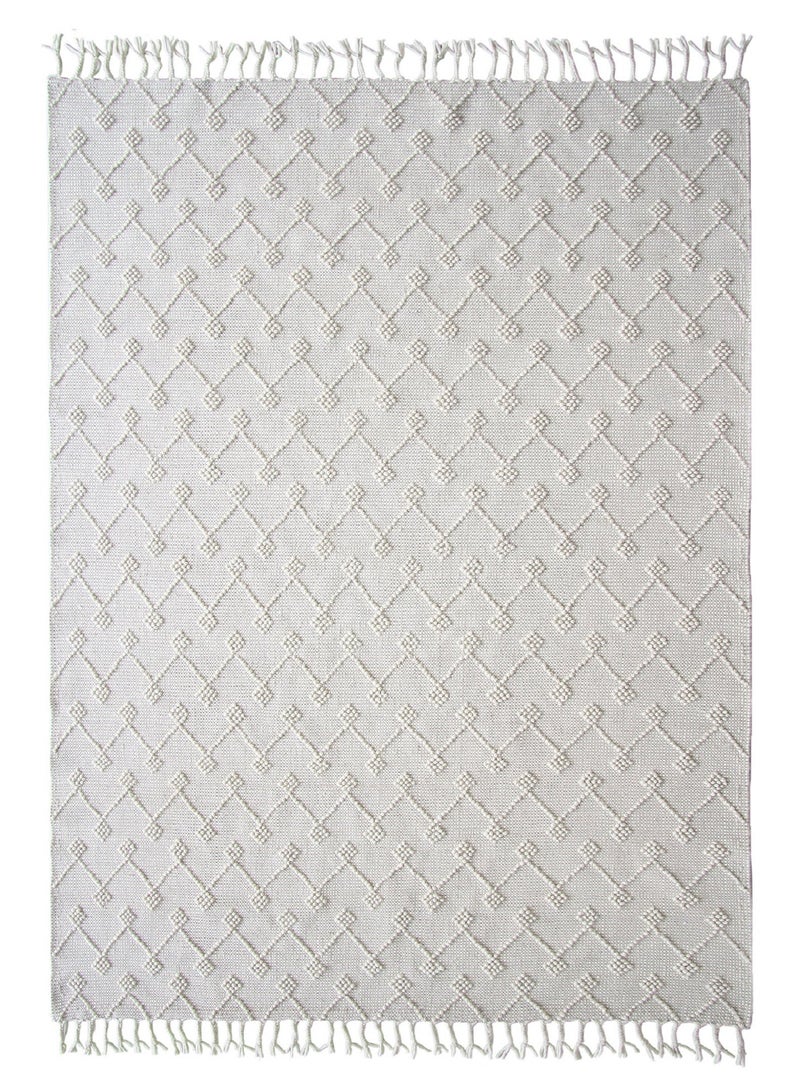 Ramsha Handmade woven rug 200x300 cm area rug for bedroom livig room carpet Woven rug natural and white color rug srn-005 - Image 4