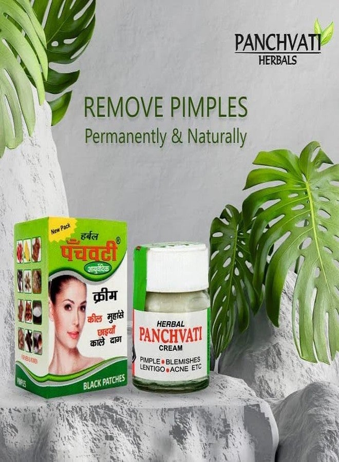 Panchvati Herbals Ayurvedic Anti-Blemish Cream - 10gm | For Pimples, Acne, Dark Spots & Black Patches | Herbal Skincare for Clear Skin - Image 3