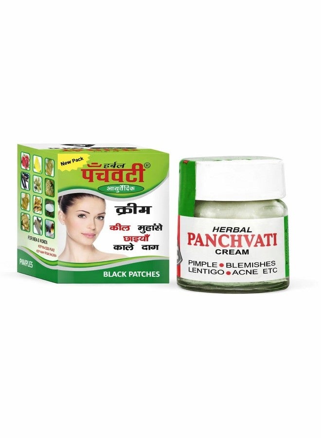 Panchvati Herbals Ayurvedic Anti-Blemish Cream - 10gm | For Pimples, Acne, Dark Spots & Black Patches | Herbal Skincare for Clear Skin - Image 1