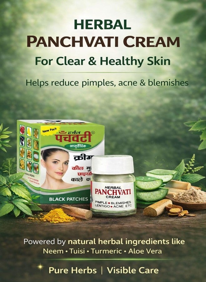 Panchvati Herbals Ayurvedic Anti-Blemish Cream - 10gm | For Pimples, Acne, Dark Spots & Black Patches | Herbal Skincare for Clear Skin - Image 5