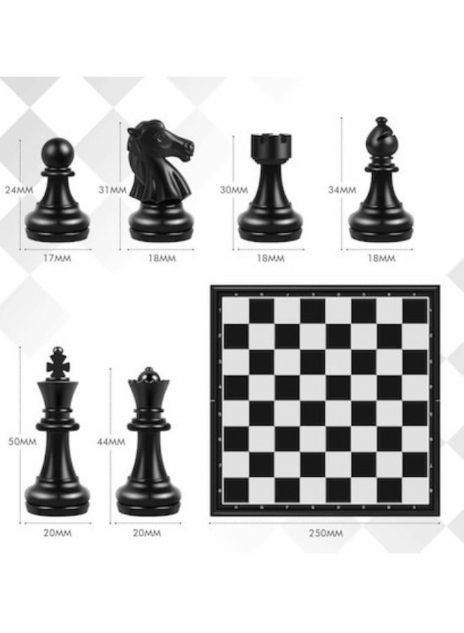 مجموعة لعبة الشطرنج المغناطيسية والقابلة للطي - Image 2
