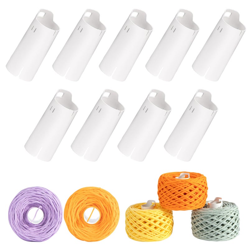 Etcokei 9pcs Yarn Ball Tube for Etcokei Electric Yarn Winder M1, Reusable ABS Yarn Cake Tube for Neat Storage & Tangle-Free Knitting/Crocheting Accessories - Image 1