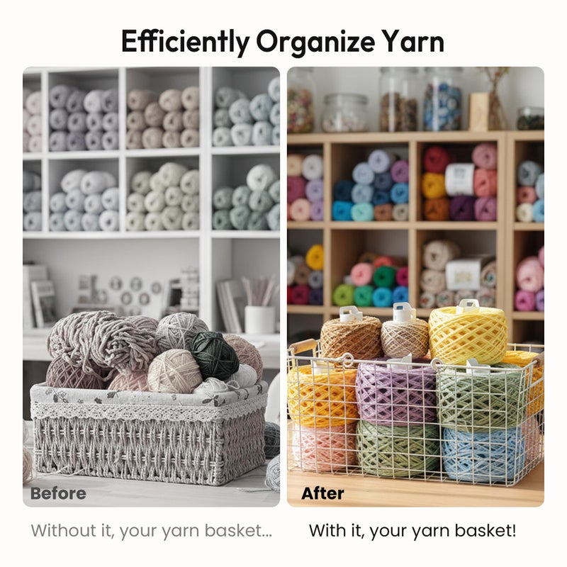 Etcokei 9pcs Yarn Ball Tube for Etcokei Electric Yarn Winder M1, Reusable ABS Yarn Cake Tube for Neat Storage & Tangle-Free Knitting/Crocheting Accessories - Image 4